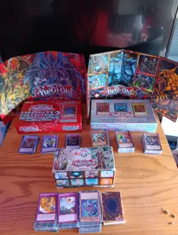 Vtg. Yugioh Cards And Game Lot. 400+ Cards 1996 Konami - Image 1