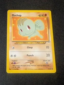 Machop 73/105 Unlimited Pokemon Card Neo Destiny Common WOTC NM - Image 1
