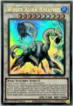 LED7-EN056 White Aura Bihamut - Ultra Rare 1st Edition Near Mint YuGiOh Card - Image 1