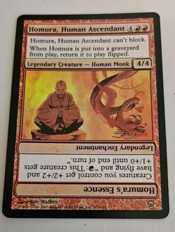 MTG Homura, Human Ascendant-Saviors of Kamigawa, Foil, NM - Image 1