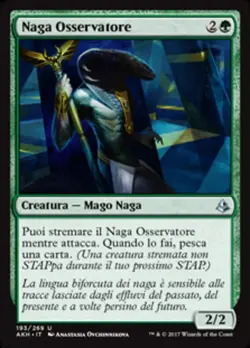 MTG Magic AKH Amonkhet - 1x ITA EX 193 U Naga Osservatore - Image 1