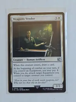Weapons Vendor - Final Fantasy - NM - MTG Magic - Common - Creature - Image 1