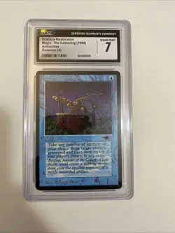 Vintage 1994 MTG DRAFNA'S RESTORATION Antiquities CGC 7 Magic The Gathering - Image 1