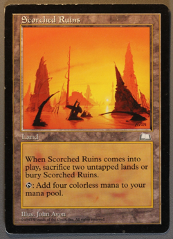 Scorched Ruins - MTG - Weatherlight - Magic: The Gathering - Image 1