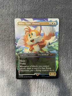 Miles "Tails" Prower MTG Secret Lair x Sonic the Hedgehog Nm/M - Image 1