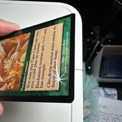 Tiger Claws 1999 Mercadian Masques SHIFTED FOIL MISPRINT Enchantment MTG NM AZ1 - Image 3