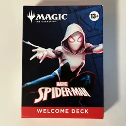 Magic The Gathering MTG Spider-Man Welcome Starter Deck Spider-Gwen In Hand - Image 1