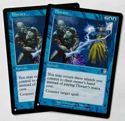 X2 MTG Mercadian Masques (MMQ 108) Thwart - NM - Uncommon - The List - Image 1