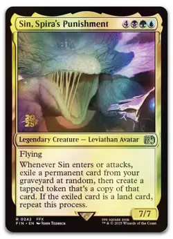 Sin, Spira's Punishment #242 (Foil) (NM) Prerelease Cards PRE Magic MTG - Image 1