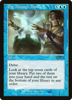 Dig Through Time (Retro Frame) #2 (Foil) (MP) WPN & Gateway Promos WPN Magic MTG - Image 1
