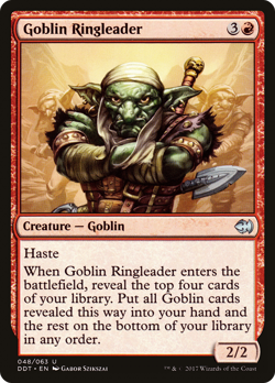 Goblin Ringleader #48 (MP) Merfolk vs Goblins DDT Magic MTG - Image 1
