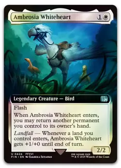 Ambrosia Whiteheart (Extended Art) #424 (Foil) (NM) Final Fantasy FIN Magic MTG - Image 1