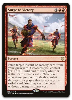 Surge to Victory #58 (NM) Commander 2021 C21 Magic MTG - Image 1