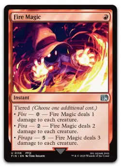 Fire Magic #136 (NM) Final Fantasy FIN Magic MTG - Image 1