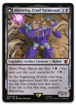 Blitzwing, Cruel Tormentor #4 (NM) Transformers BOT Magic MTG - Image 1