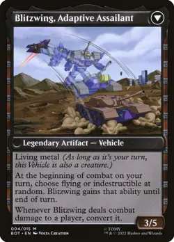 Blitzwing, Cruel Tormentor #4 (NM) Transformers BOT Magic MTG - Image 2