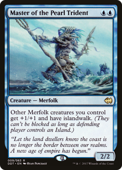 Master of the Pearl Trident #9 (MP) Merfolk vs Goblins DDT Magic MTG - Image 1