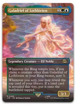 Galadriel of Lothlorien (Borderless) #446 (NM) Lord of the Rings LTR Magic MTG - Image 1