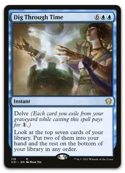 Dig Through Time #119 (NM) Commander 2021 C21 Magic MTG - Image 1