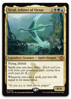Teval, Arbiter of Virtue #230 (NM) Tarkir Dragonstorm PPTDM Magic MTG - Image 1