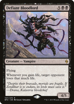 Defiant Bloodlord #107 (Foil) (HP) Battle for Zendikar BFZ Magic MTG - Image 1