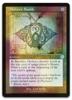 Mishra's Bauble (Schematic) #97 (Foil) (NM) Brothers' War BRR Magic MTG - Image 1