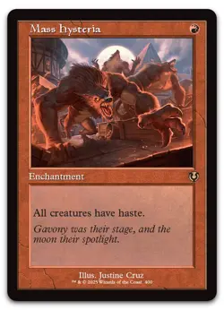 Mass Hysteria (Retro Frame) #400 (NM) Innistrad Remastered INR Magic MTG - Image 1