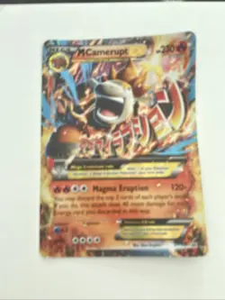 M Mega Camerupt Ex Jumbo Holo Promo Black Star Xy198 Xy 198 Pokemon Tcg 2017 - Image 1