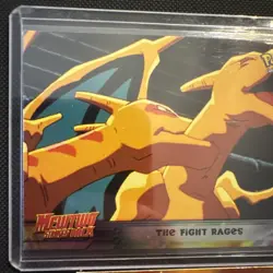 Pokemon TCG Topps Charizard E6 of 12 Movie Edition Holo Foil Blue Logo 1999 - Image 3