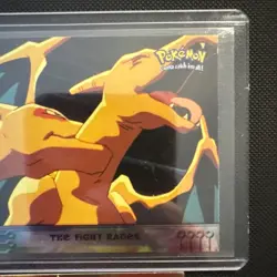 Pokemon TCG Topps Charizard E6 of 12 Movie Edition Holo Foil Blue Logo 1999 - Image 4