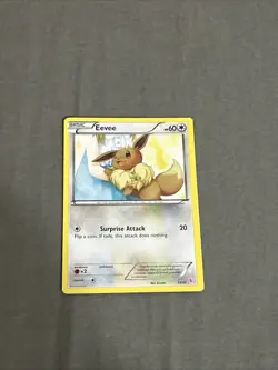 EEVEE 21/30 XY TRAINER KIT NON HOLO POKEMON TCG - Image 1