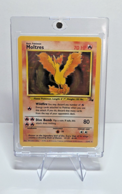 Moltres Holo - Pokemon 1999 Fossil #12 NM-MT - Image 1