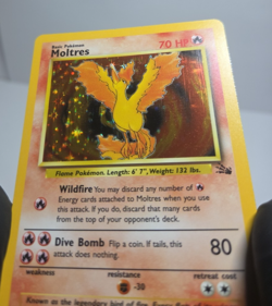 Moltres Holo - Pokemon 1999 Fossil #12 NM-MT - Image 4