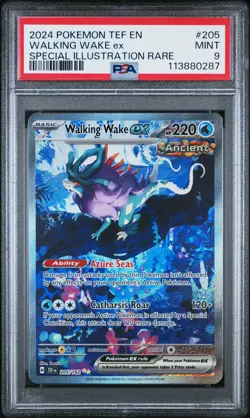 2024 POKEMON TEF EN-TEMPORAL FORCES #205 WALKING WAKE EX PSA 9 - Image 1