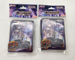 2 PACK- Konami YuGiOh I:P MASQUERENA - 50 Card Sleeves Deck Protector Tournament 83717855088 - Image 1