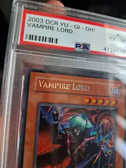 Yugioh 2003 Vampire Lord DCR-000 Dark Crisis 1st Edition PSA 6 MISPRINT - Image 3