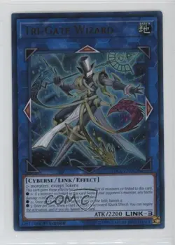 Tri-Gate Wizard 1st Ed. YuGiOh Cyberse Link Structure Deck #SDCL-EN042 1s6 - Image 1