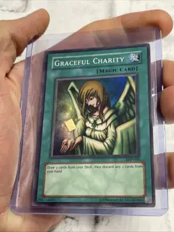 YuGiOh Graceful Charity Super Rare SDP-040 LP/NM Vintage Vtg Card Holo Yugioh! - Image 1