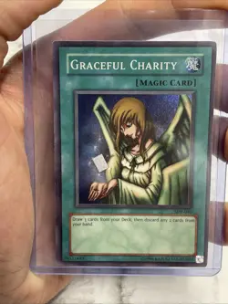 YuGiOh Graceful Charity Super Rare SDP-040 LP/NM Vintage Vtg Card Holo Yugioh! - Image 2