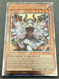 Blazing Cartesia, the Virtuous RA04-EN041 Quarter Century Rare Yugioh (New Art) - Image 1