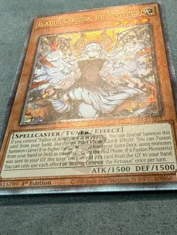 Blazing Cartesia, the Virtuous RA04-EN041 Quarter Century Rare Yugioh (New Art) - Image 2
