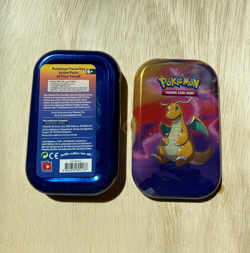 2019 Pokemon Sun & Moon Booster Pack TCG Dragonite Mini Tin WITH PROMO CARD - Image 1