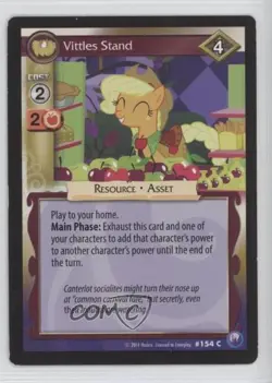2014 My Little Pony Collectible Card Game - Canterlot Nights Vittles Stand 1n0 - Image 1