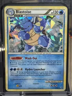 Pokemon TCG Blastoise Unleashed 13/95 Promo Cracked Ice Holo Card HP - Image 1