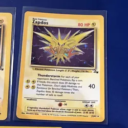 Pokemon card Lot Zapdos non holo 1st edition Zapdos Fossil Holo Zapdos Promo - Image 3