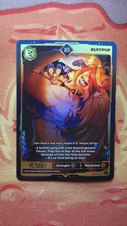 Vcard Rising Star Unlimited Full Art Holo 10 BuffPup 27/190 Card - Image 1