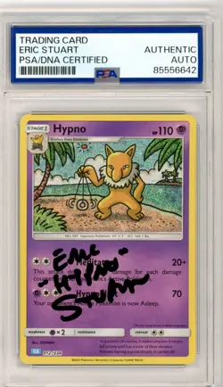 PSA Eric Stuart Signed Hypno 012/034 Trading Card Game Classic Holo Pokemon 2023 - Image 1
