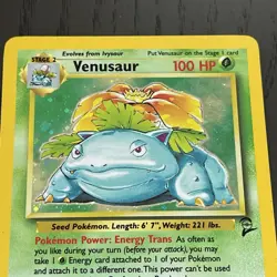 CLEAN Pokemon Venusaur 18/130 Base Set 2 Unlimited Holo Card - Image 3