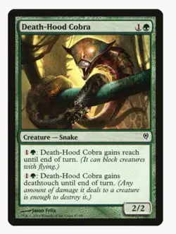 Death-Hood Cobra #47 DDM Magic Card in Protective Sleeve - Image 1