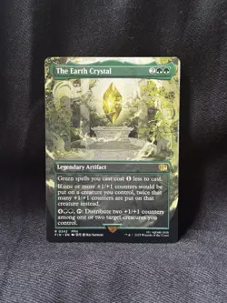 NM Borderless the Earth Crystal MTG, Final Fantasy, Magic the Gathering Card 342 - Image 1